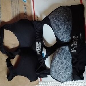 Pink Victoria Secret Sports Bra Set